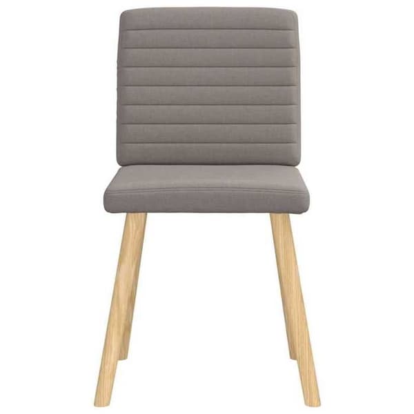 vidaXL Matstolar set om 2 taupe tyg 4101180