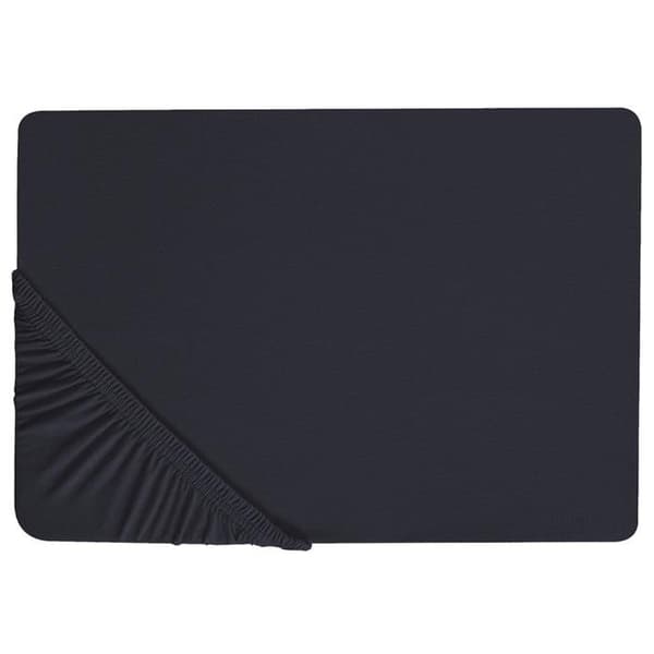 Svart bomullsskydd 160 x 200 cm JANBU