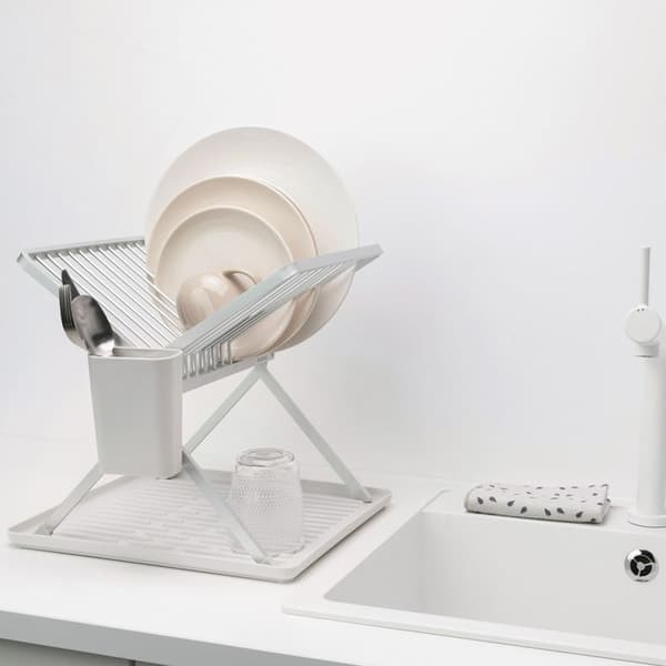 Fällbar diskmask som är liten grå - Brabantia