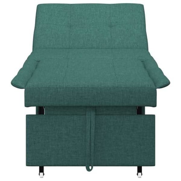 Mörkgrön Sängsoffa 194 x 67 x 37 cm tyg