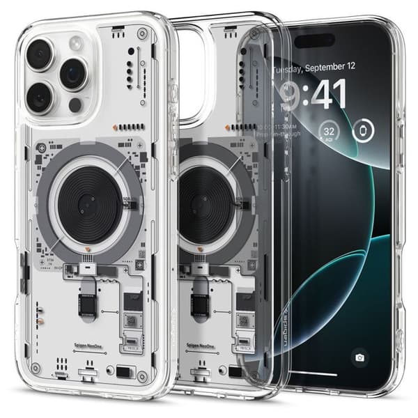 Coque för iPhone 16 Pro Max - SPIGEN - Ultra Hybrid MagSafe - Grå - Semihård - Elegant