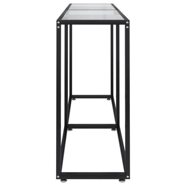 Konsolbord Transparent 160x35x75,5 cm Härdat glas