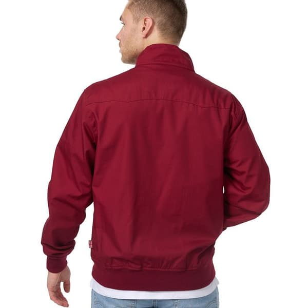 Lonsdale Classic-jacka - körsbärsröd