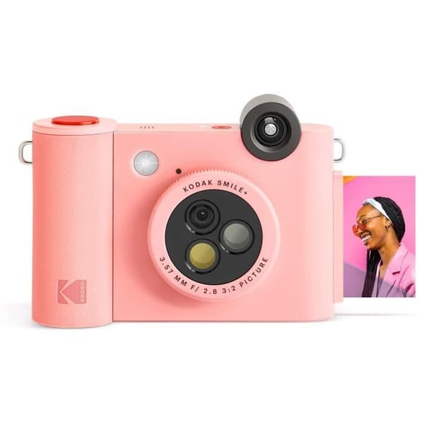 Instant Print Digital Camera - KODAK - Smile+ - Rosa