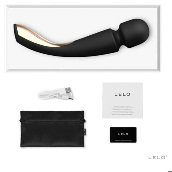 LELO SMART WAND 2 STOR Svart silikonvibrator