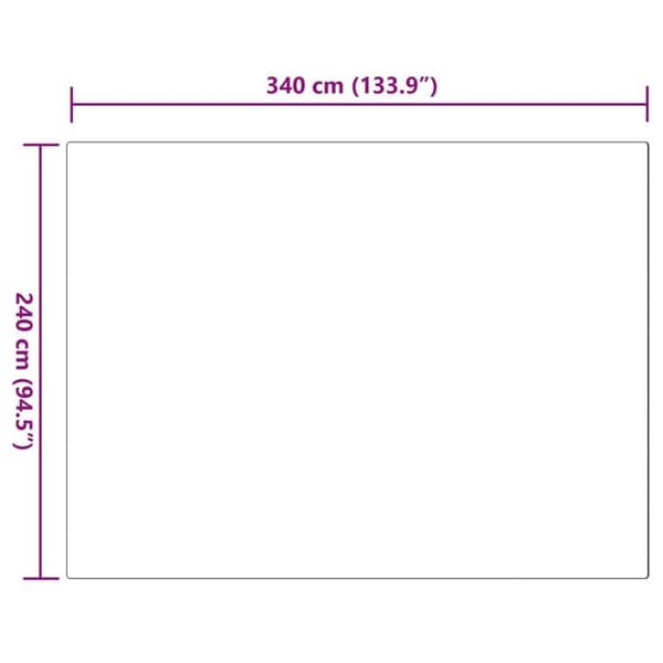 Faux pälsmatta av kanin - vidaXL - 240x340 cm - Grå - Polyester - Rektangulär - Mycket mjuk