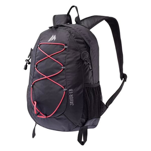 Martes Javor Ryggsäck vandring 18 L svart/röd - Ripstop polyester, reflexelement