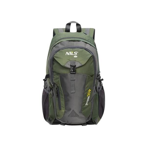 Ryggsäck för vandring - NILS CAMP - Treeline 40L - Mörkgrön - Polyester - Sprutsäker