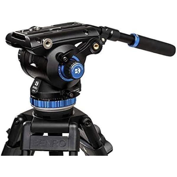 Fluid videohuvud - BENRO S8 Pro - 8 kg Max - Lutande broms - Mångsidig basplatta