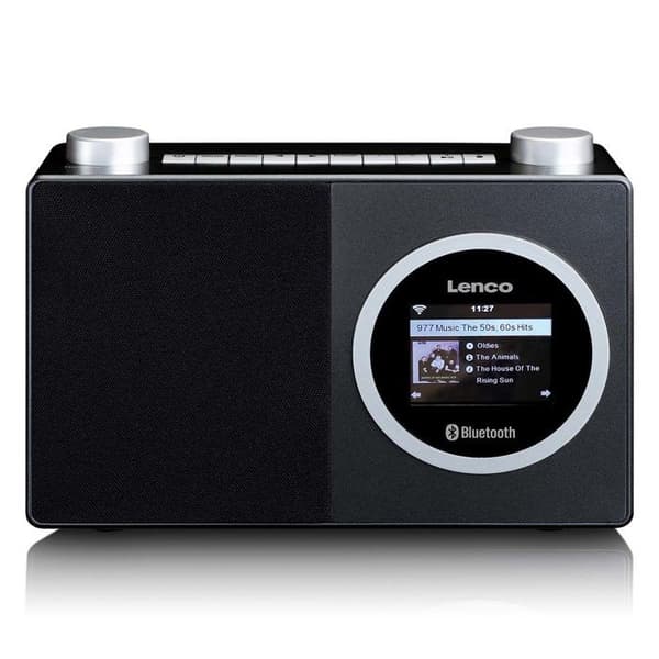 Lenco DIR-70BK - Internetradio med färgdisplay och Bluetooth® - Svart
