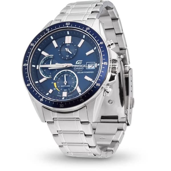 EDIFICE klocka i rostfritt stål - CASIO - Grå - Kvarts - Safirglas