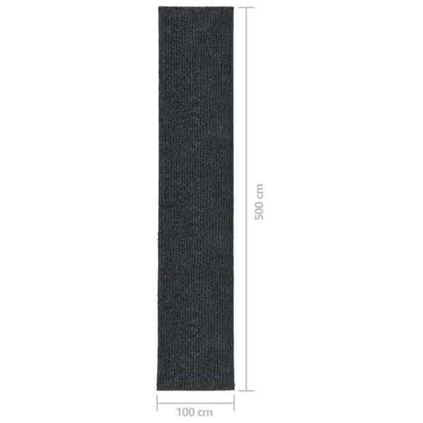 vidaXL Matta 100x500 cm Antracit
