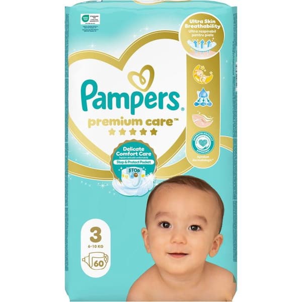 PAMPERS Premium Care stl. 3 (60 st)