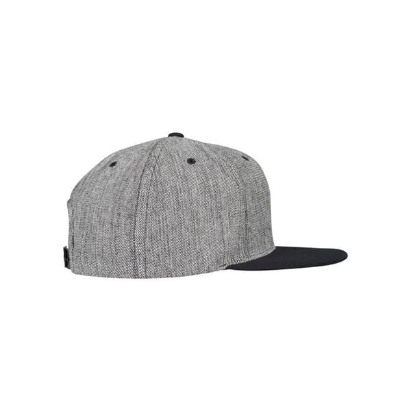 Snapback & Strapback Cap - Flexfit - Solid Melange - Svart - Justerbar - Herr