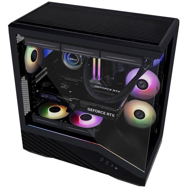 PC-chassi - Lian Li - Vector V100 - Härdat glas - RGB-belysning - 4 fläktar 120 mm