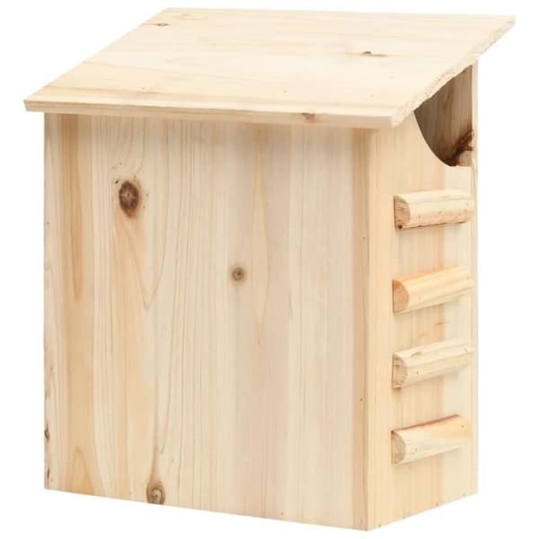 Fladdermushus - VIDAXL - Massiv gran - 30x20x38 cm - Brun