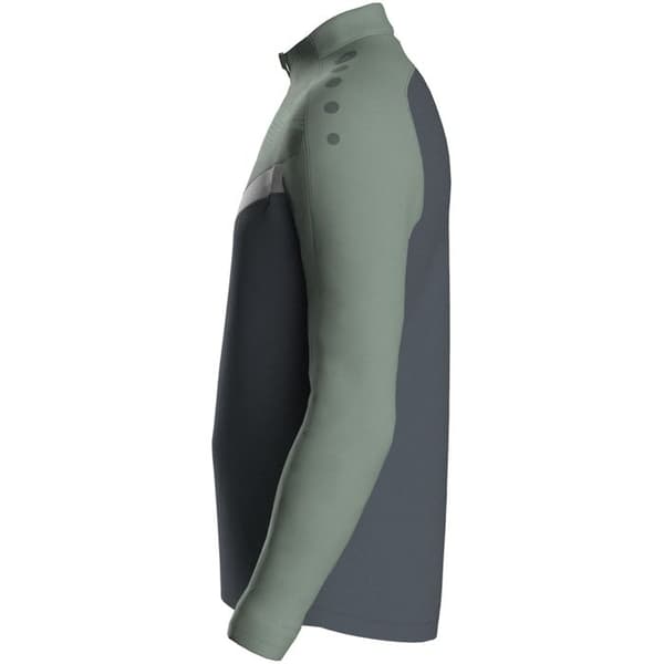 Jako Iconic zip-up träningsjacka - ljusgrå/grön/mörkgrå