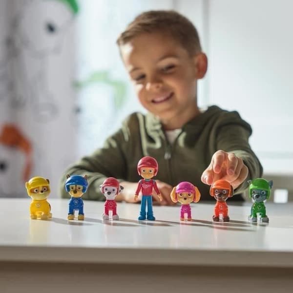 SPIN MASTER MULTIPACK MED 7 PAW Patrol Räddningshjul FIGURINER