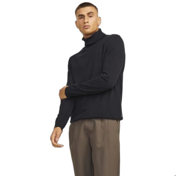 Pull col roulé Jack & Jones Ebasic - svart