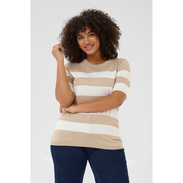 T-shirt randig dam KAFFE Curve Lizzy