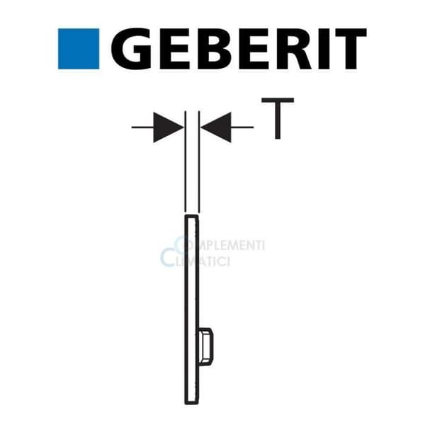 Geberit Styrkort Sigma50 Nero intense RAL 9005 115.788.DW.2