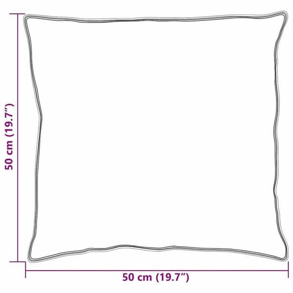 Rektangulär kudde i bomull - vidaXL - Vit - 130gsm 100% bomull - 1,05 kg - Rektangulär form - Andningsbar