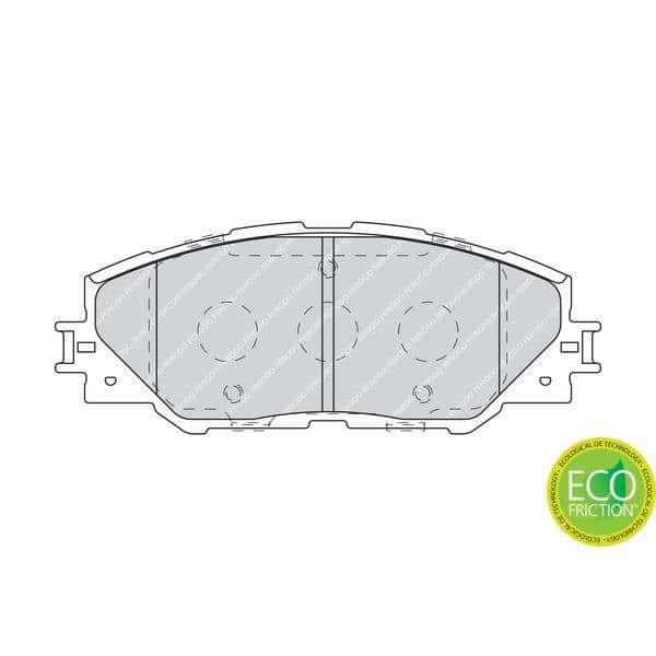 FERODO 4-pack bromsbelägg FDB4136