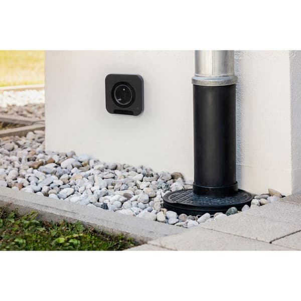 Vattentät kontaktlock IP44 16A - borstad metall Svart - Protec