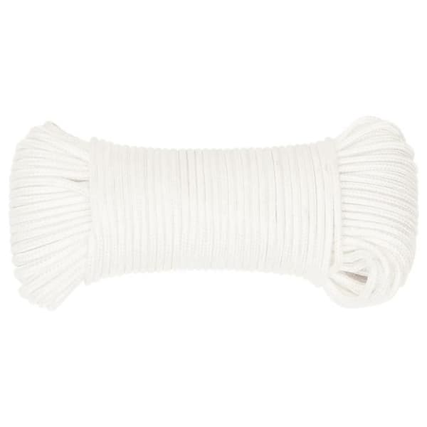 152544 vidaXL Båtrep Vitt komplett 5 mm 25 m Polypropylen