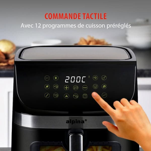 alpina Double Airfryer XXL - Luftfritös 9L