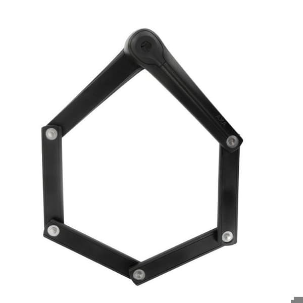 Fällbart lås - AXA - Fold 85 - Säkerhet 9 - Längd 85 cm - Svart gummi