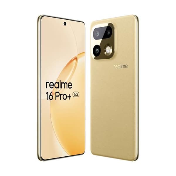 Realme 16 Pro+ 5G 12 GB/512 GB Guld (Master Gold) Dubbel SIM