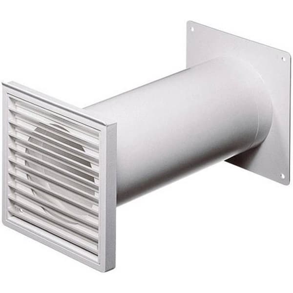 Ventilationssystem - WALLAIR - N37824 - Teleskoprör - 100 mm - Vit - PVC