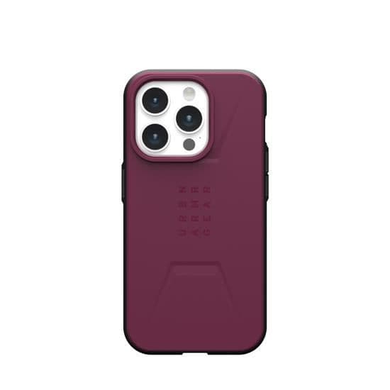 Coque - UAG - Civil - iPhone 15 Pro - Bordeaux - Semi-rigid - Laboratorietestad