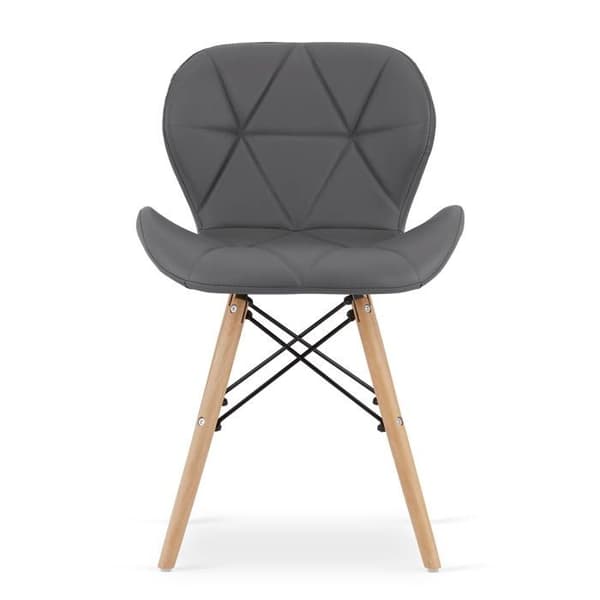 Fauteuil LAGO i grått konstläder x 2