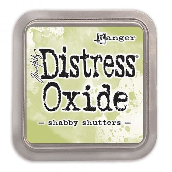 Ranger Distress Oxide stämpeldyna - Shabby Shutters (Grön)