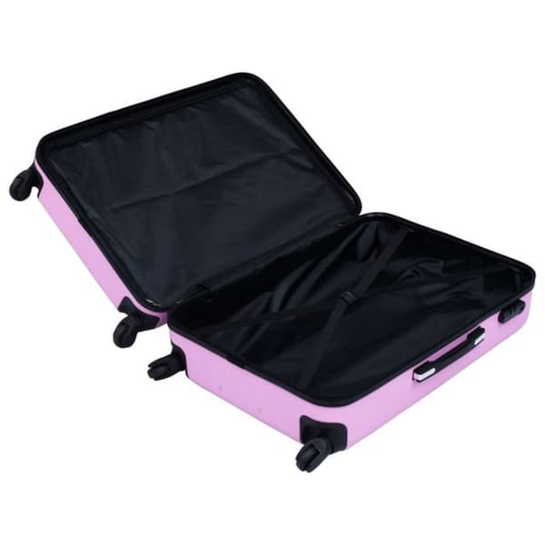 vidaXL Hardside resväska Rosa ABS 92419