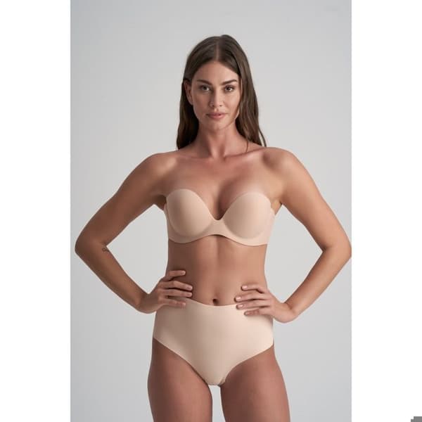 String midja hög rygglös kvinna Bye Bra - beige