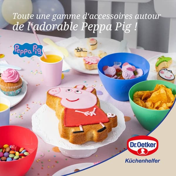 Siliconform för kaka 27 x 20 cm Dr. Oetker Peppa Pig