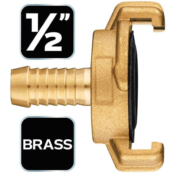 Snabbkoppling - NEO TOOLS - 1/2" - Hållbar mässing - Effektiv tätning - Lätt att installera