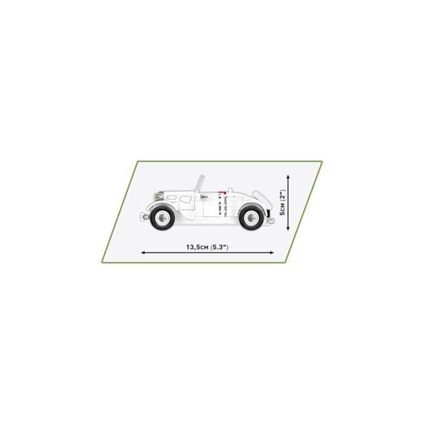 Byggleksak - COBI - 1934 Citroën Traction Avant 7C - 199 element - Vit - 14 år