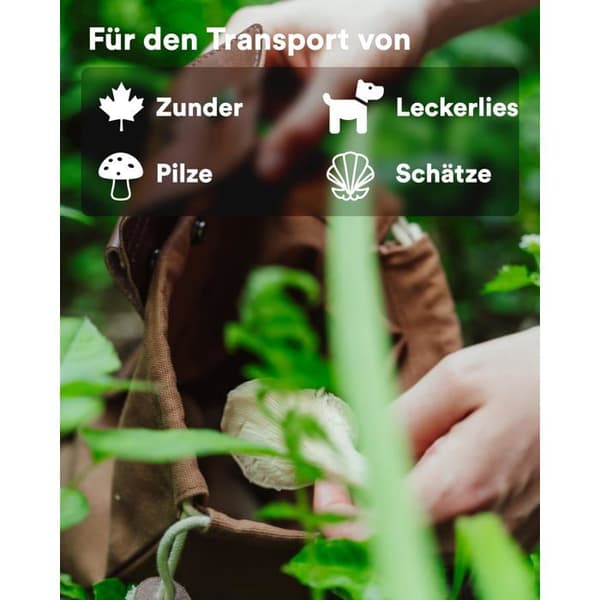 Kasse banane - WiKa FlexBag - Läder & tyg - 4,5 L - Brun