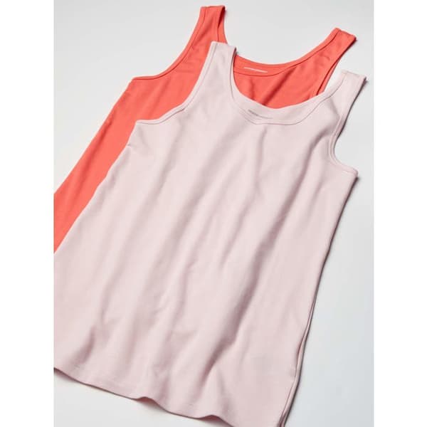Essentials 2-pack Slim-Fit Linnen Rosa Korall - M, 58% Bomull/39% Modal/3% Elastan