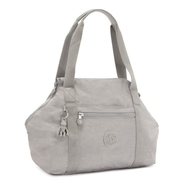 Axelväska - Kipling - Basic Eyes Wide Open Art Tote - Grå - 35x28x19 cm - 410 g