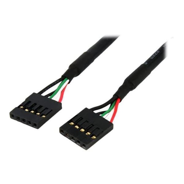 Kabel - StarTech - IDC-5 - 45 cm - USB - F/F - Svart
