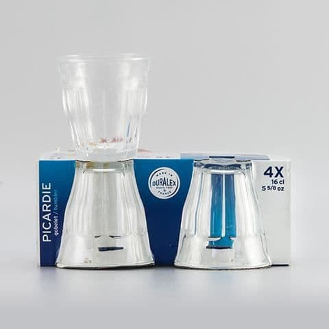 Glas - DURALEX - Picardie - Set om 4 - 16 cl - Transparent - Diskmaskinssäker