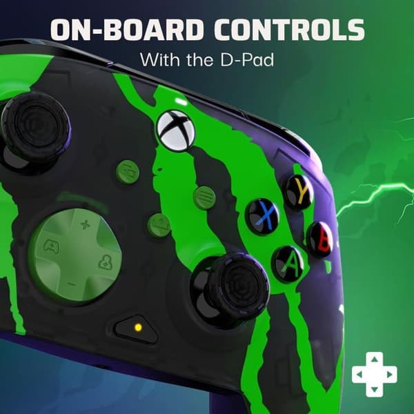 Spelkontroll - Xbox - Rematch Glow Advanced - Trådad - Jolt Green - PDP