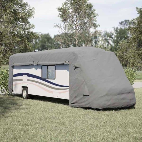 Grå campingbilsöverdrag 970x235x275 cm icke-vävt tyg