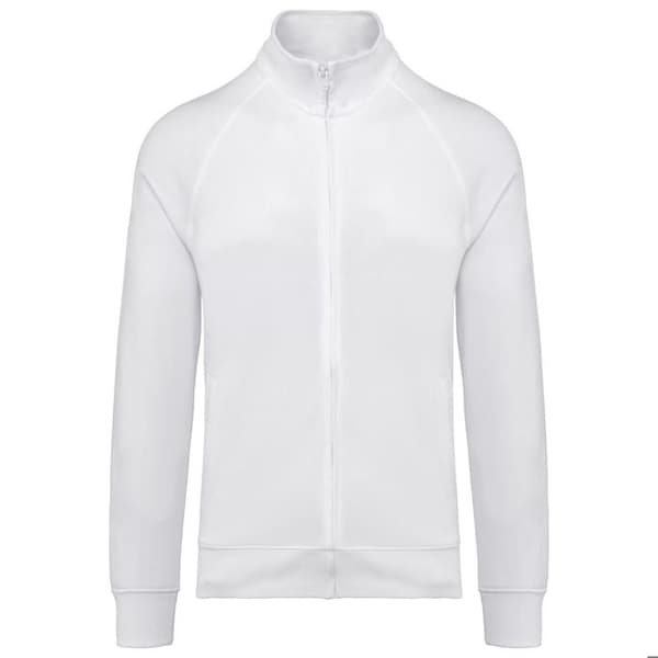 Sweatshirt i bomull med raglanärmar WK. Designad för arbete - vit