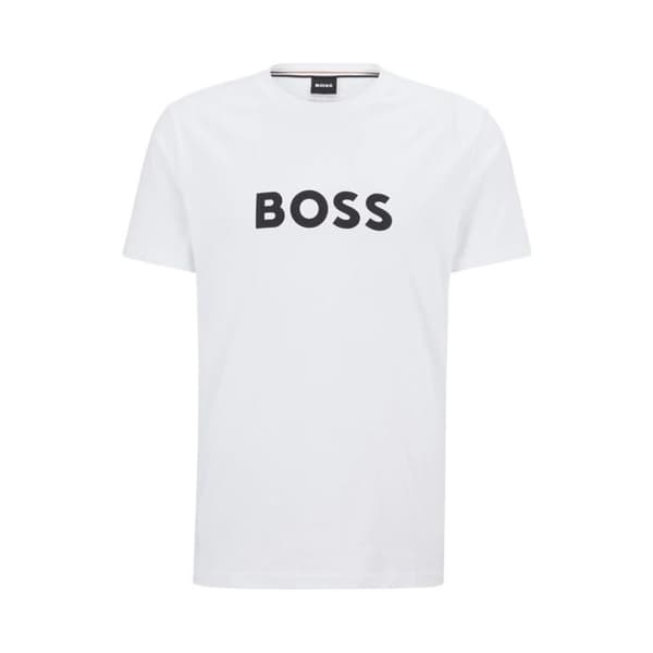 T-shirt MC-logotyp i bomull - Hugo Boss.
